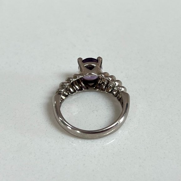 Sundance Amethyst Sterling Silver Handmade Ring | Vintage Artisan Jewelry - Picture 7 of 16